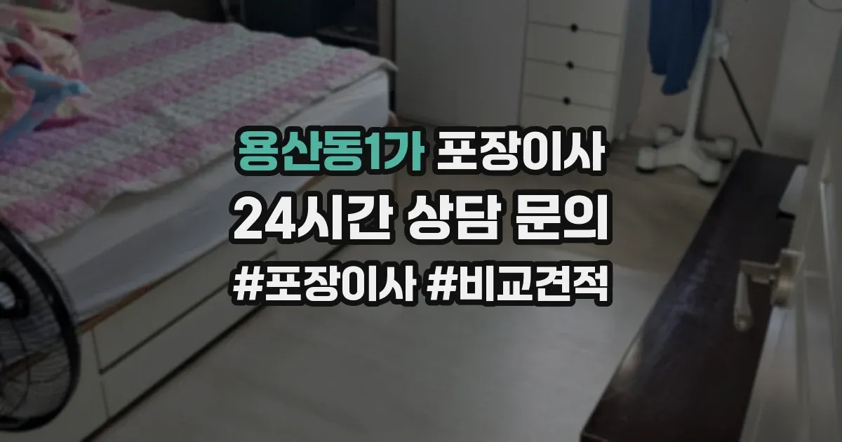 용산동1가 포장이사