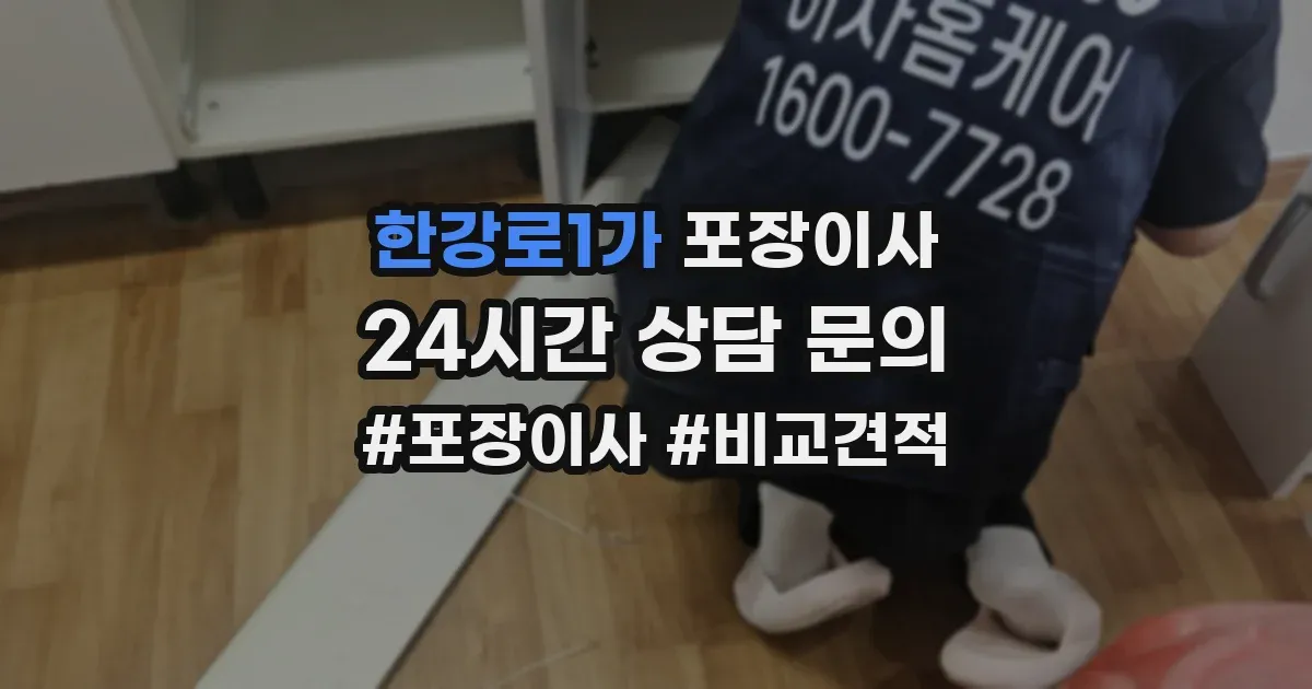 한강로1가 포장이사