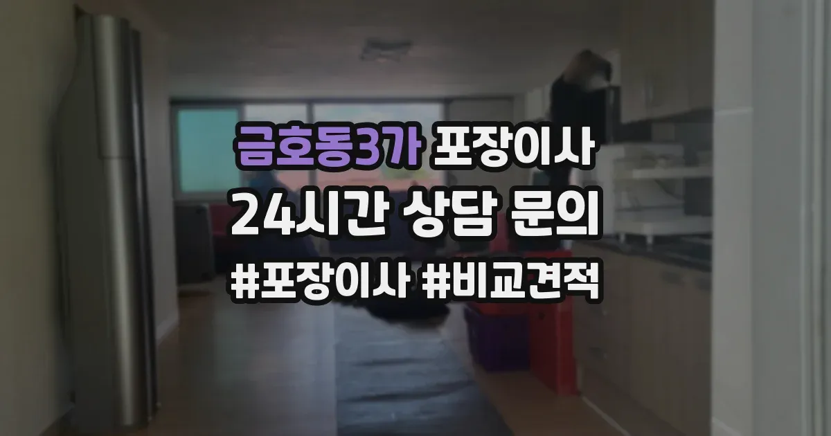 금호동3가 포장이사