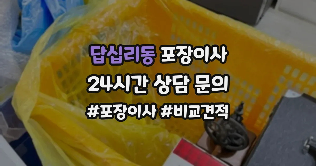 답십리동 포장이사