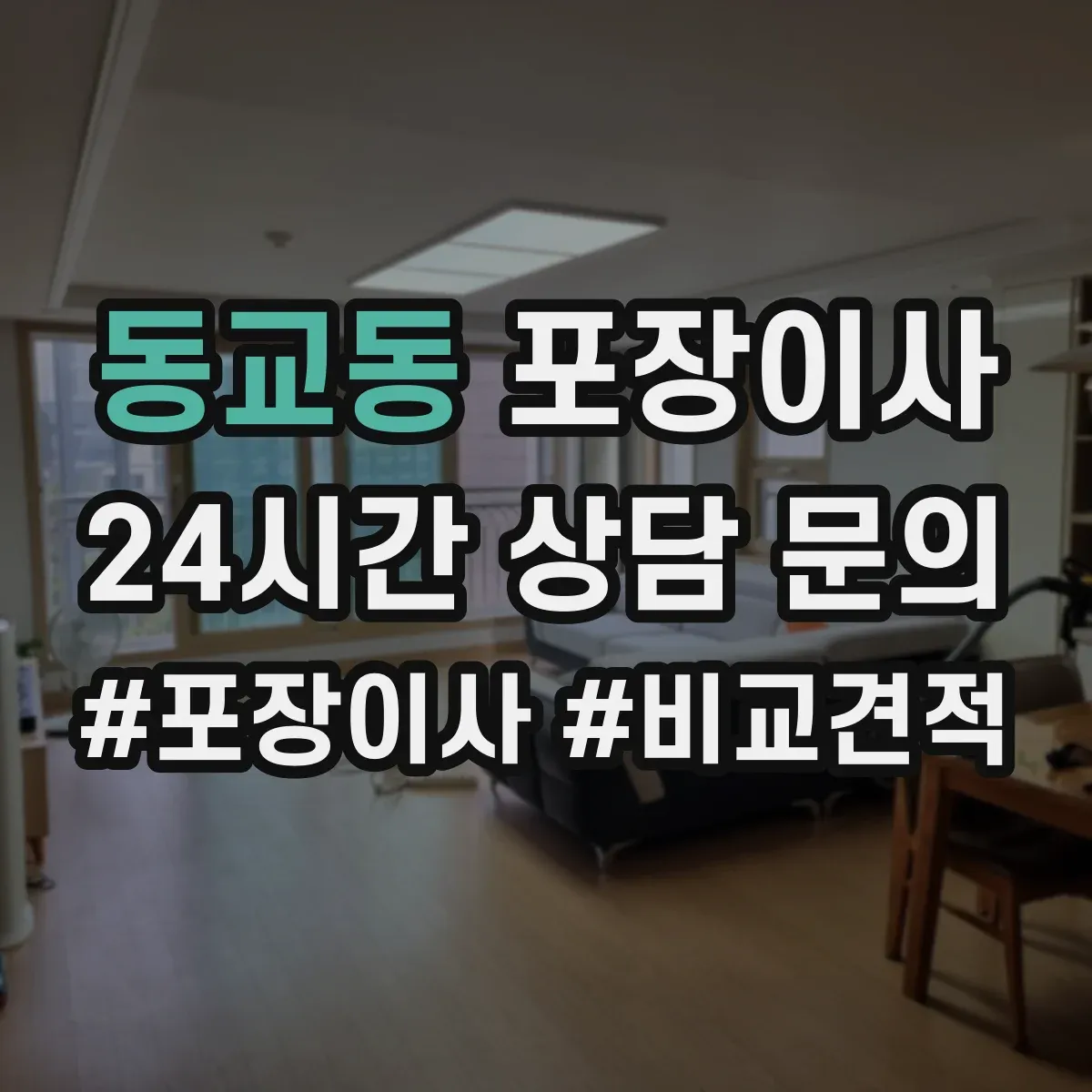 동교동 포장이사