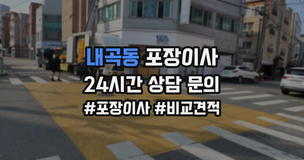 내곡동 포장이사