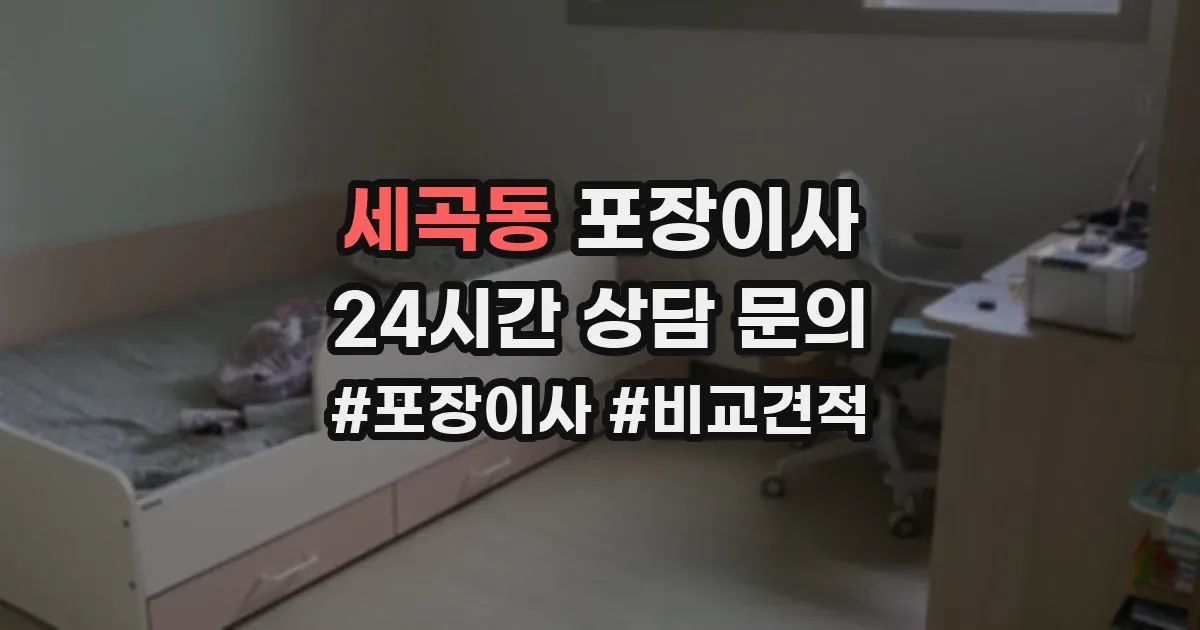 세곡동 포장이사