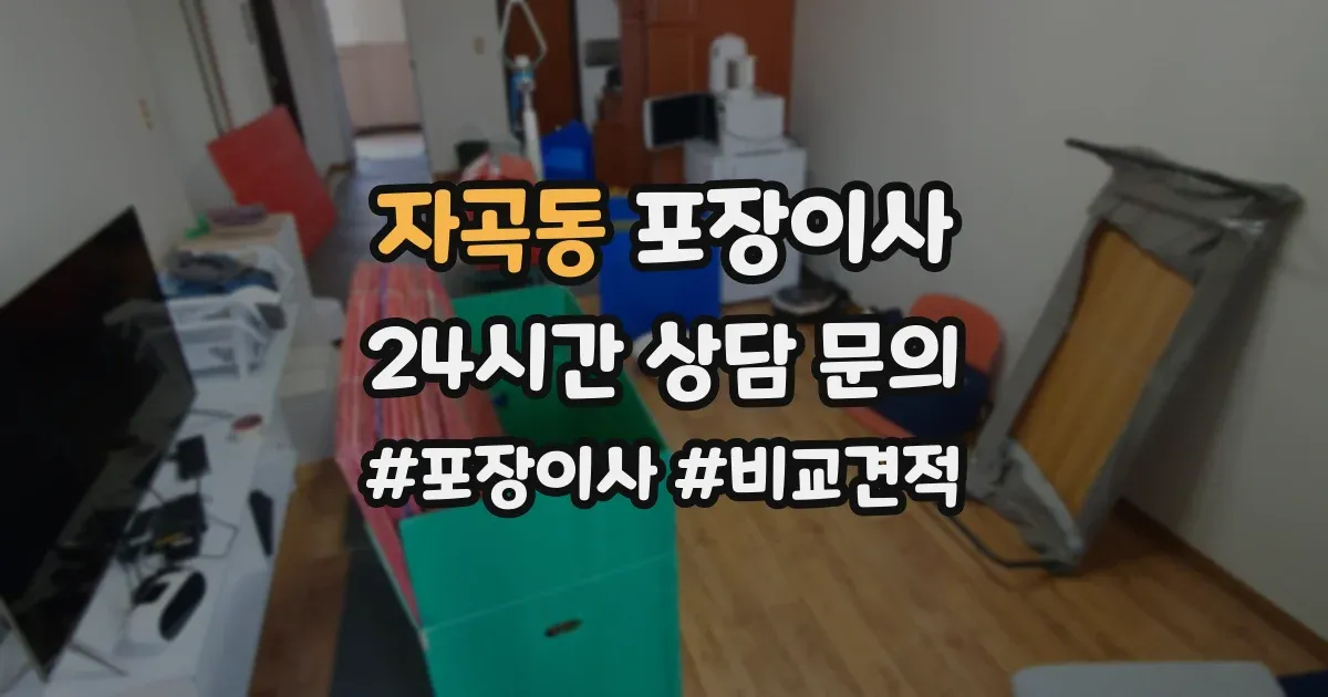 자곡동 포장이사