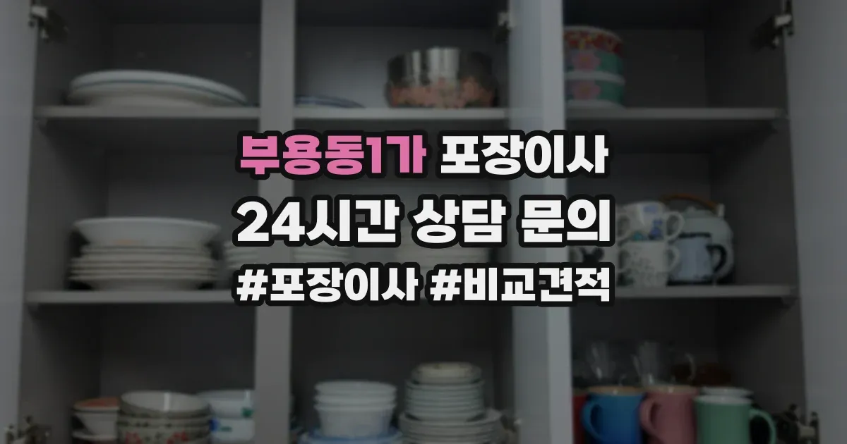 부용동1가 포장이사