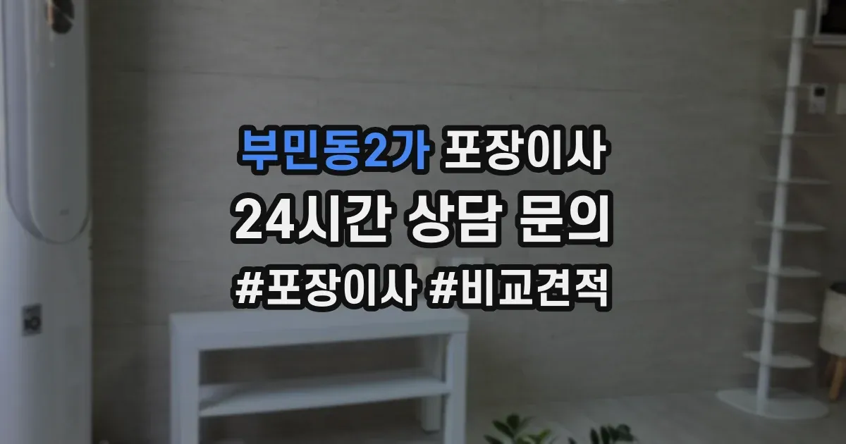 부민동2가 포장이사