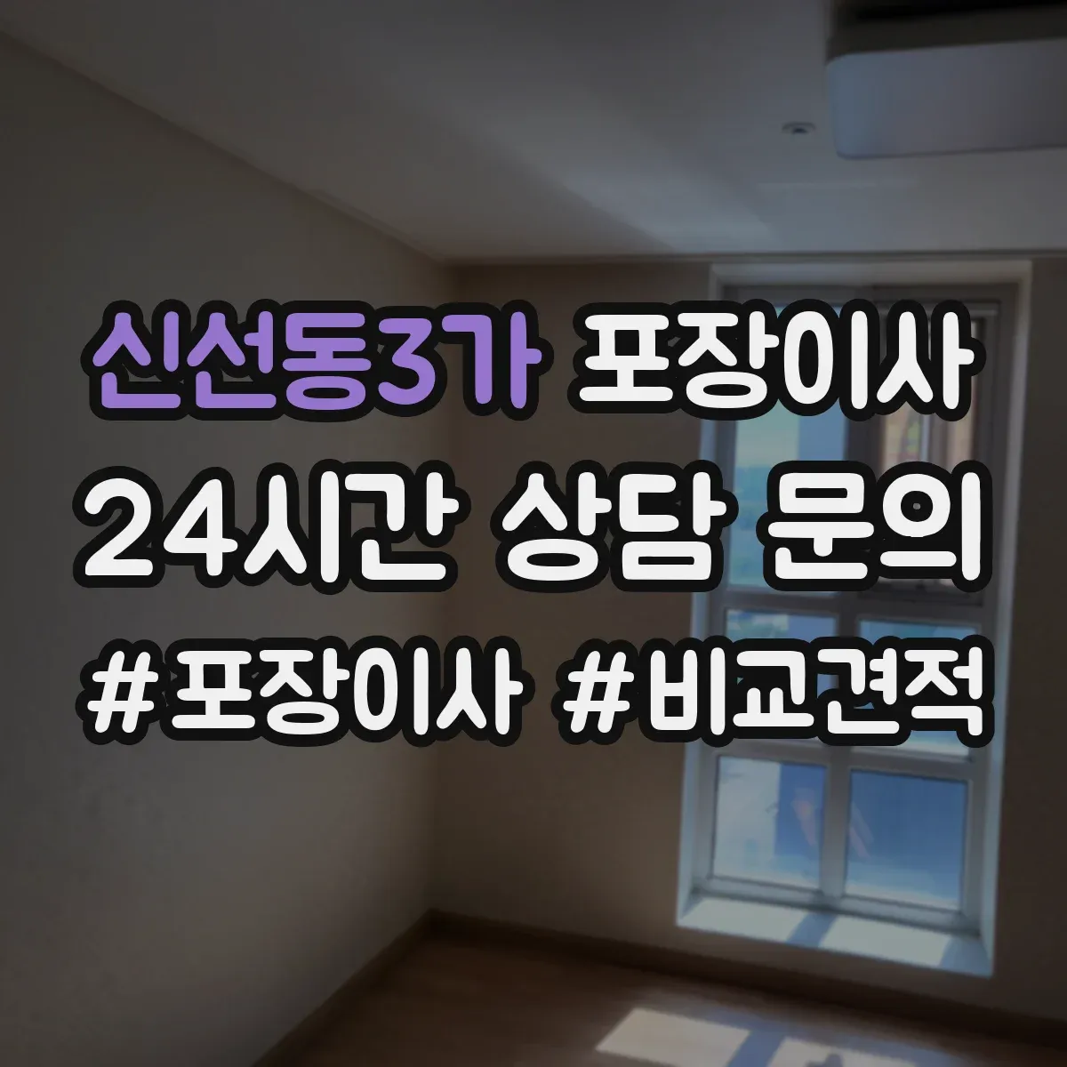 신선동3가 포장이사