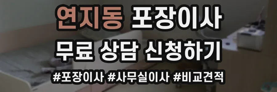 연지동 포장이사