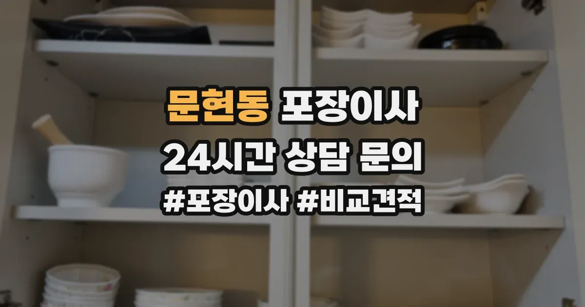 문현동 포장이사