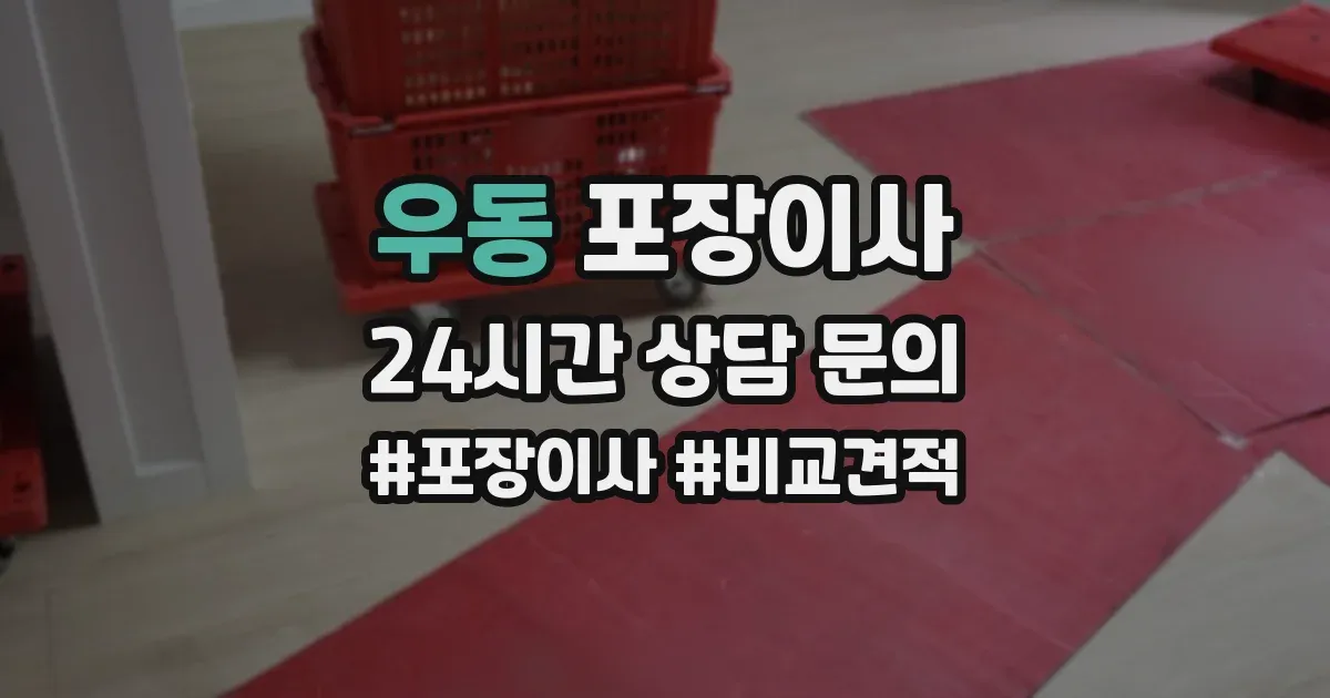 우동 포장이사