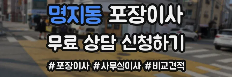 명지동 포장이사
