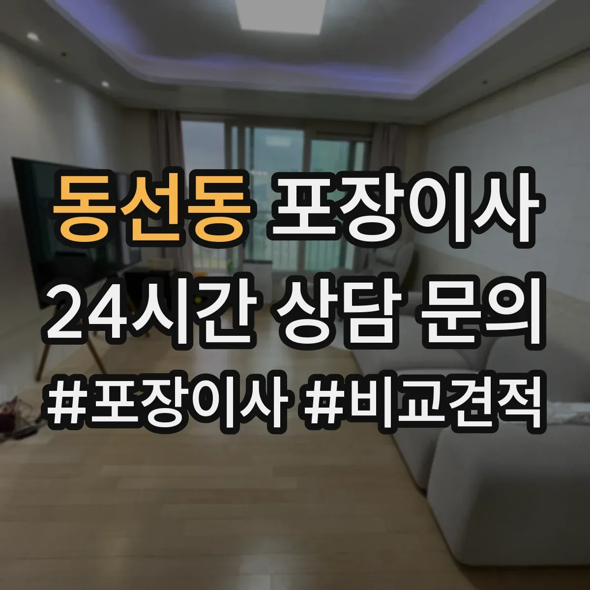 동선동 포장이사