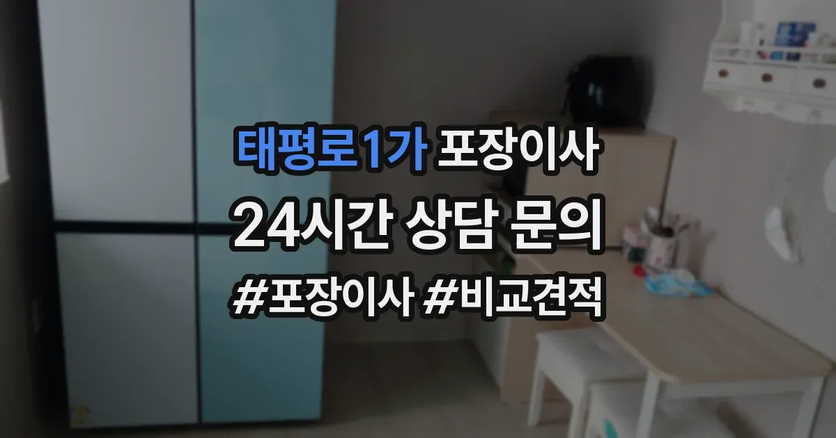 태평로1가 포장이사