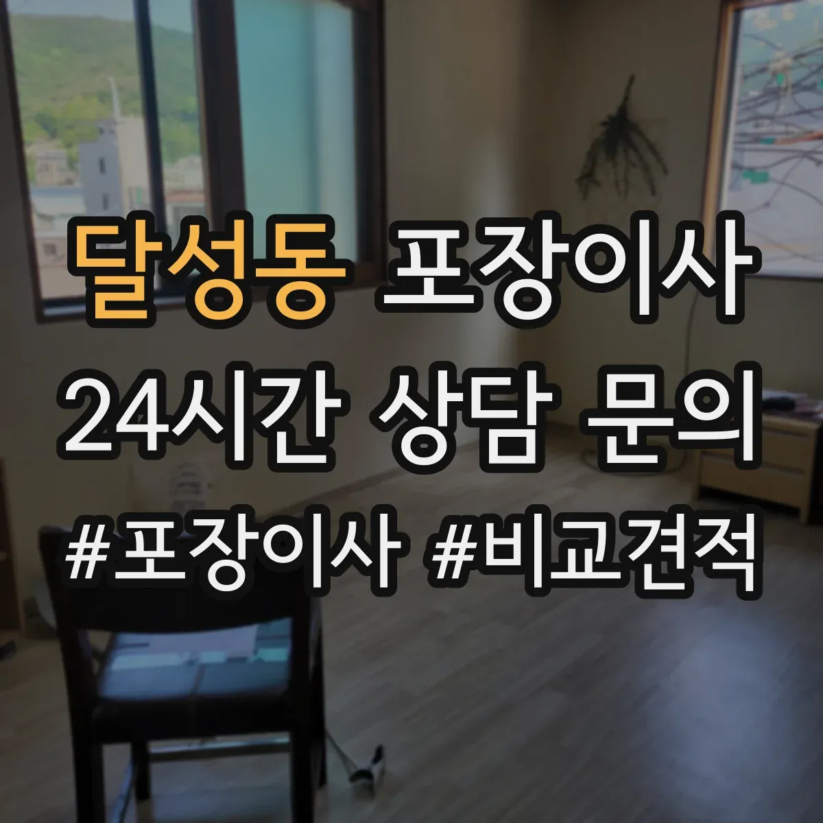 달성동 포장이사