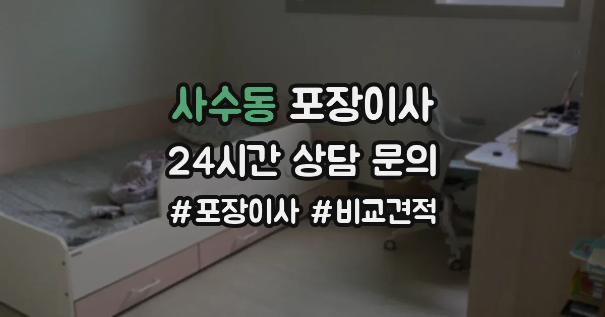사수동 포장이사