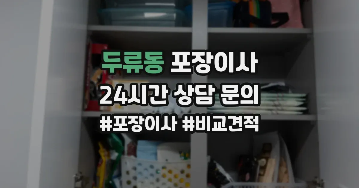 두류동 포장이사