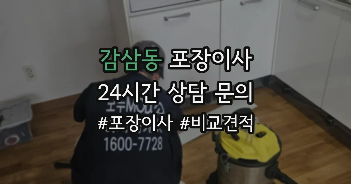 감삼동 포장이사