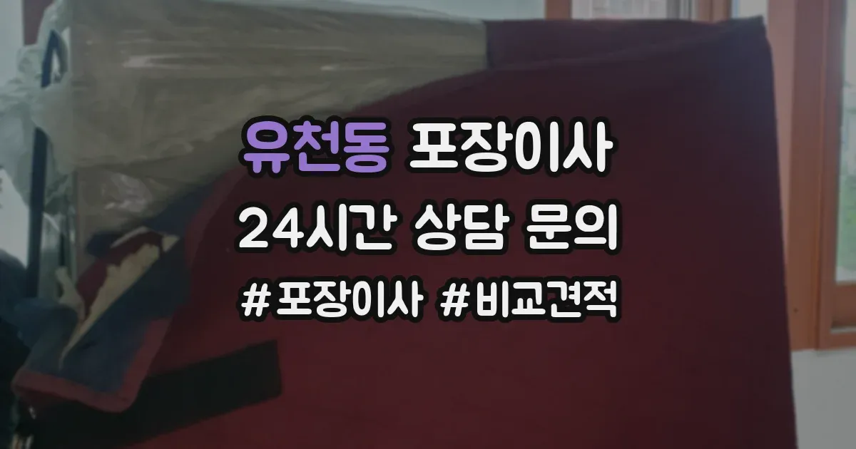 유천동 포장이사