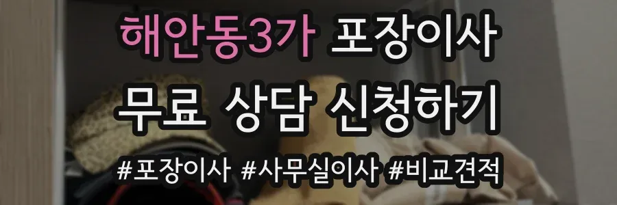 해안동3가 포장이사