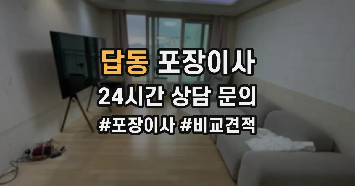답동 포장이사