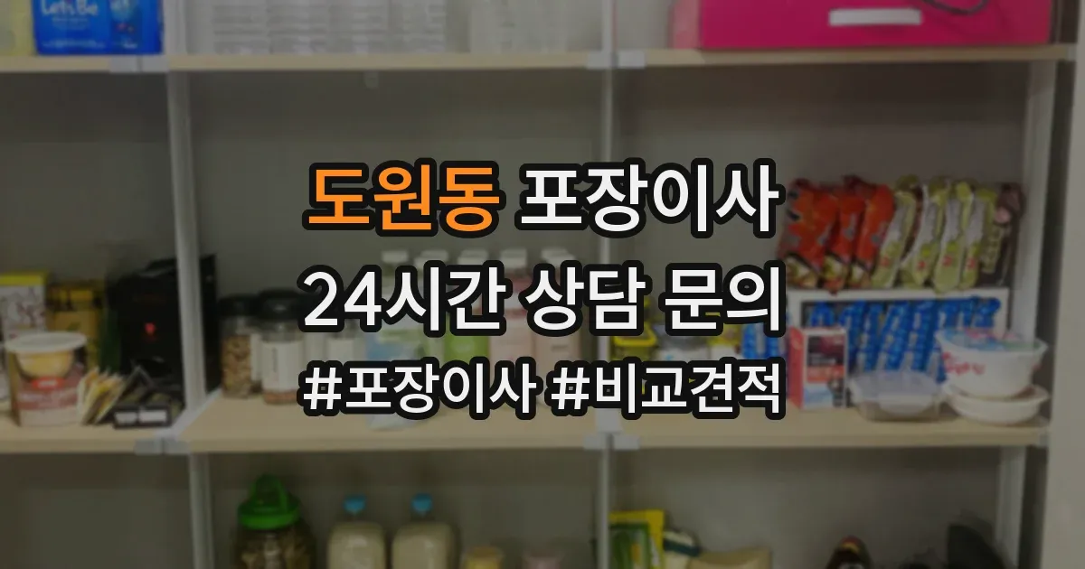 도원동 포장이사