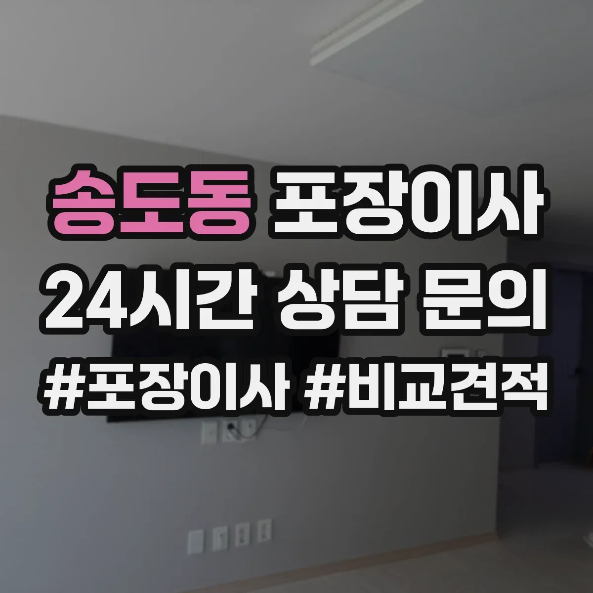 송도동 포장이사