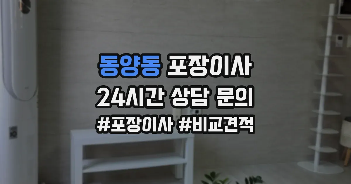 동양동 포장이사