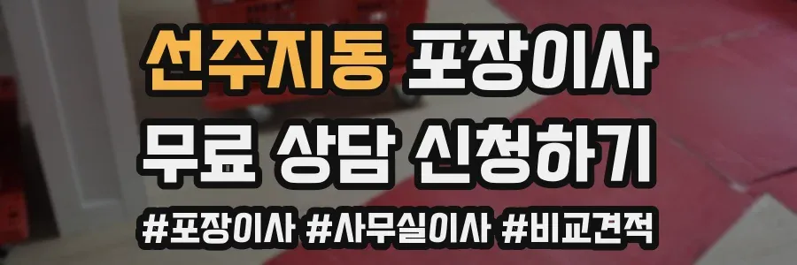 선주지동 포장이사