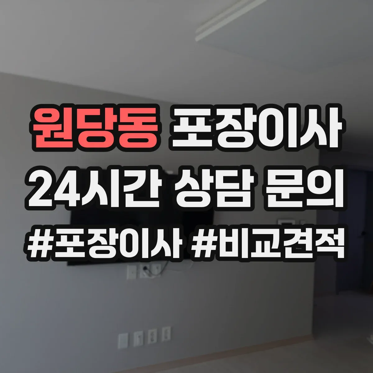 원당동 포장이사