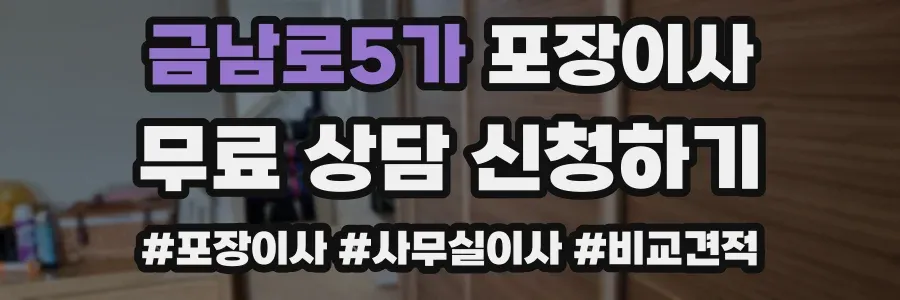 금남로5가 포장이사