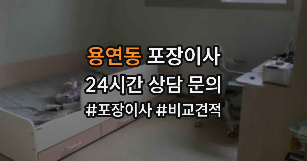 용연동 포장이사