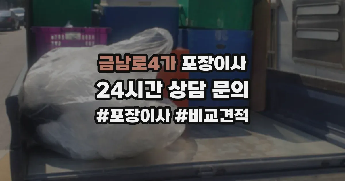 금남로4가 포장이사
