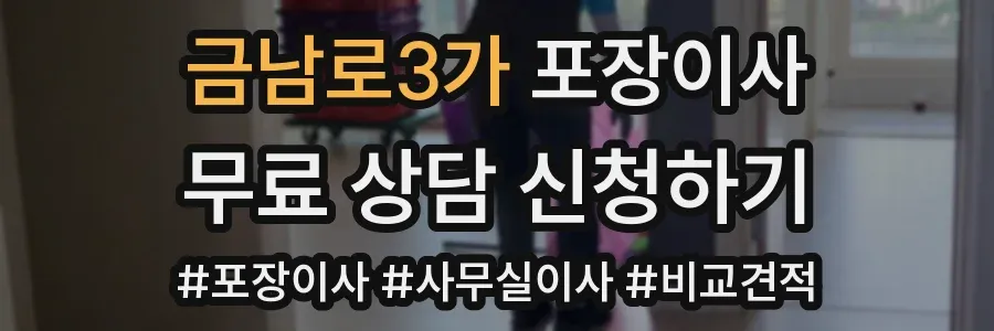 금남로3가 포장이사