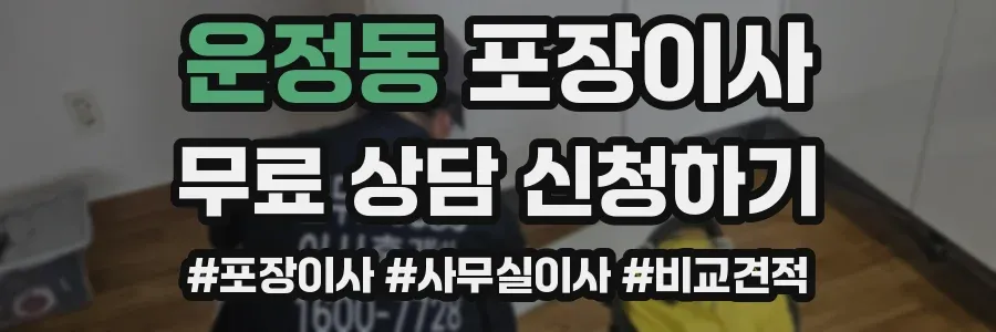 운정동 포장이사