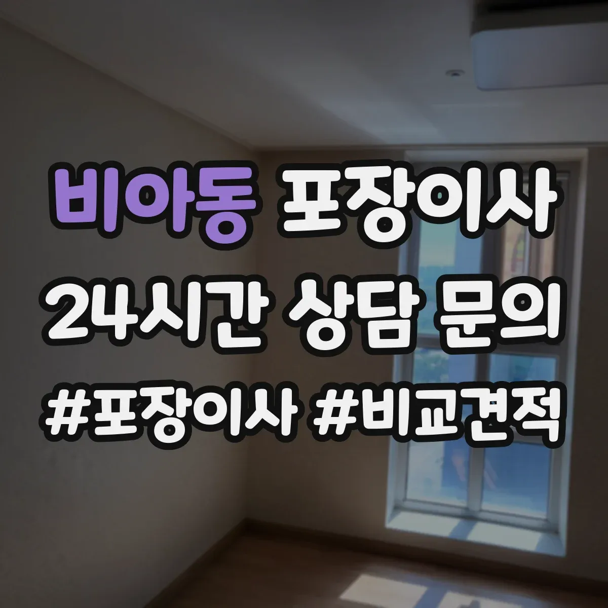 비아동 포장이사