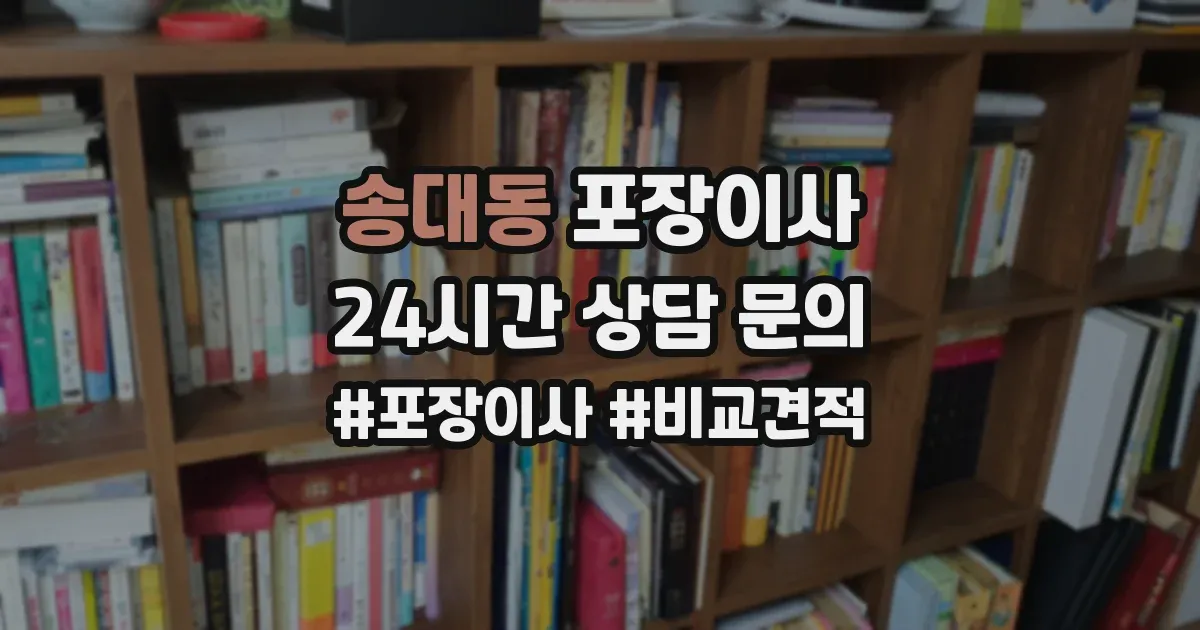 송대동 포장이사