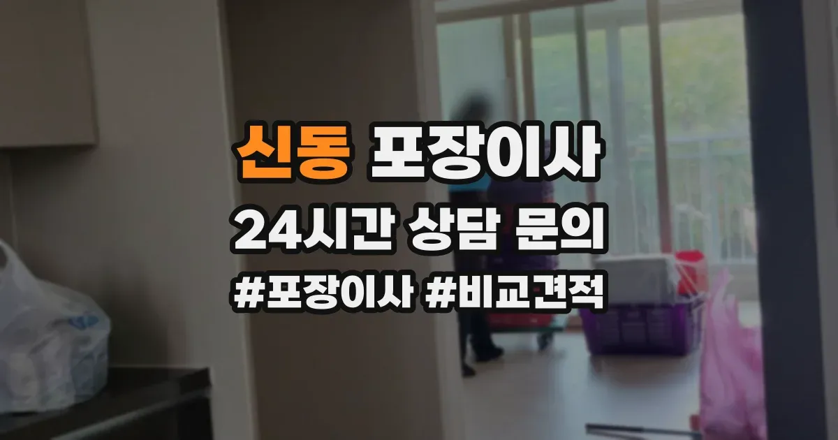 신동 포장이사