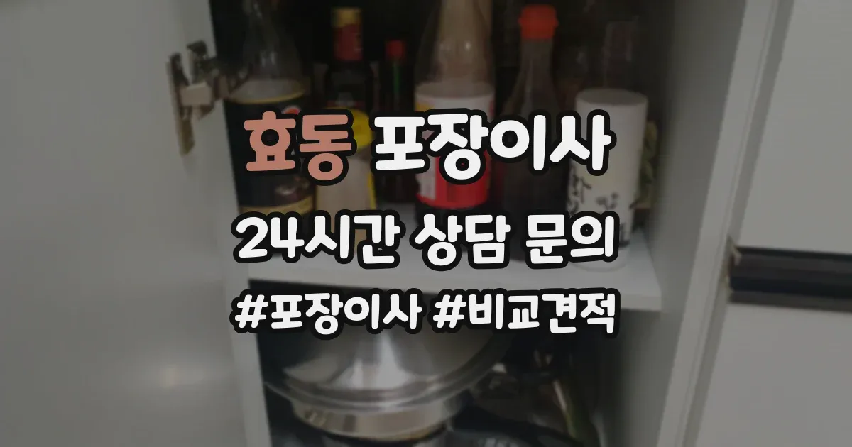 효동 포장이사
