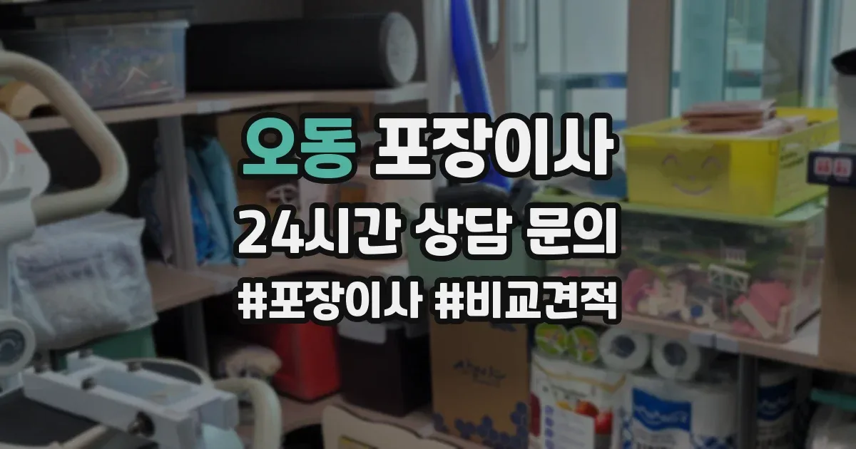 오동 포장이사