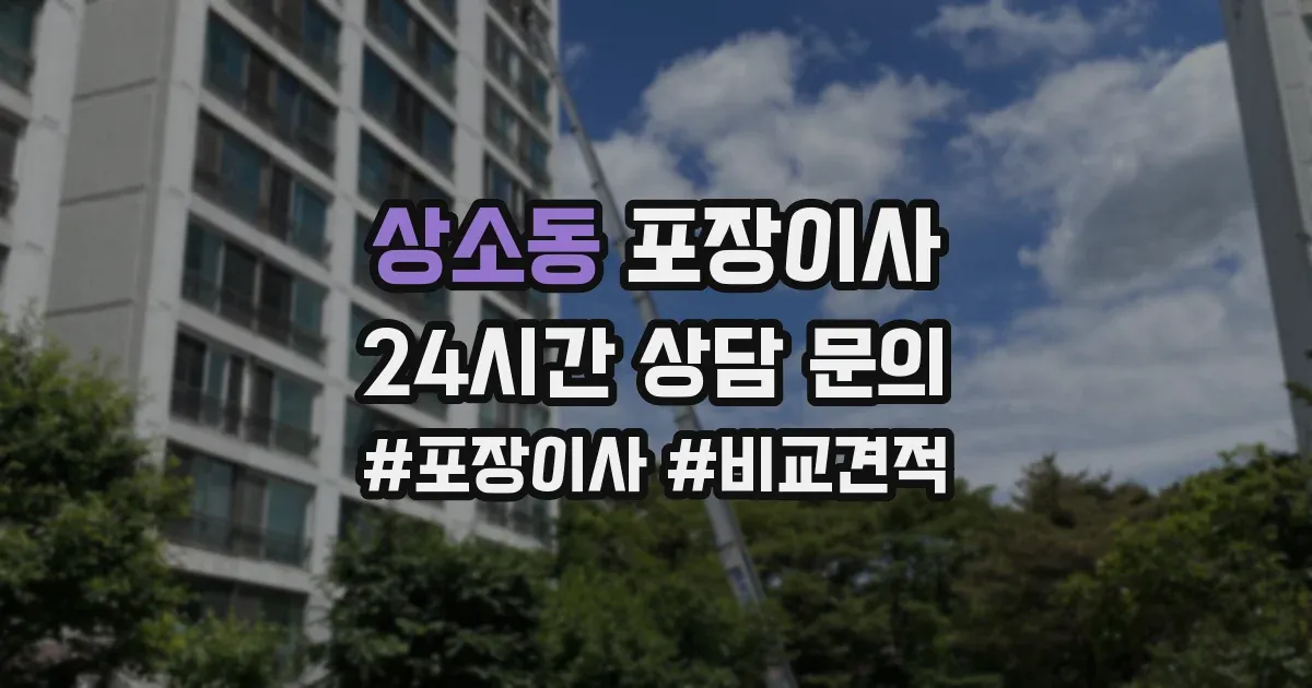 상소동 포장이사