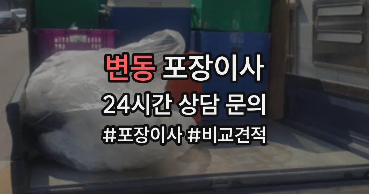 변동 포장이사