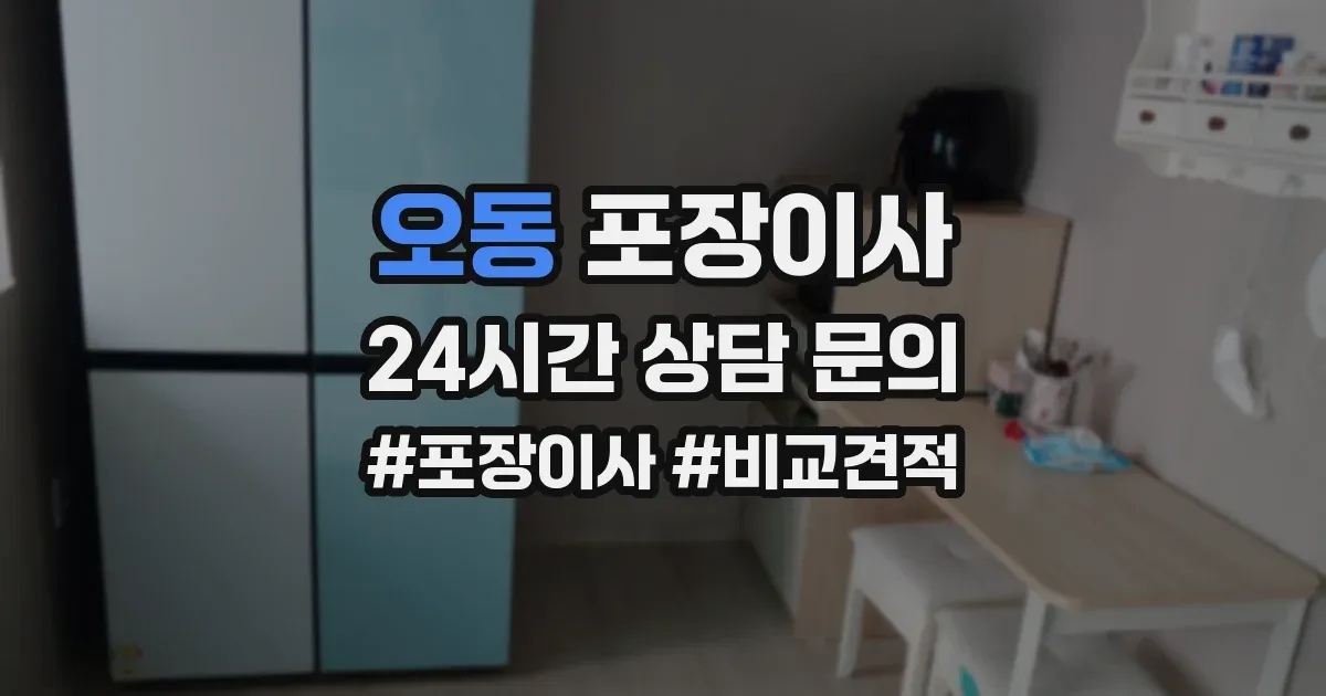 오동 포장이사