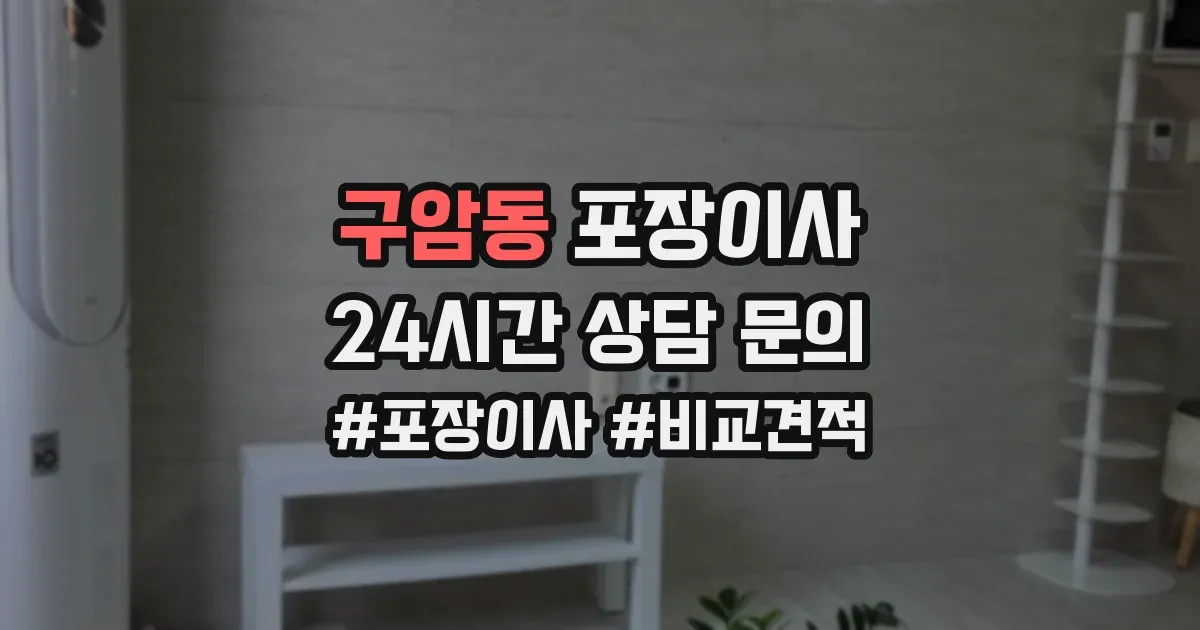 구암동 포장이사