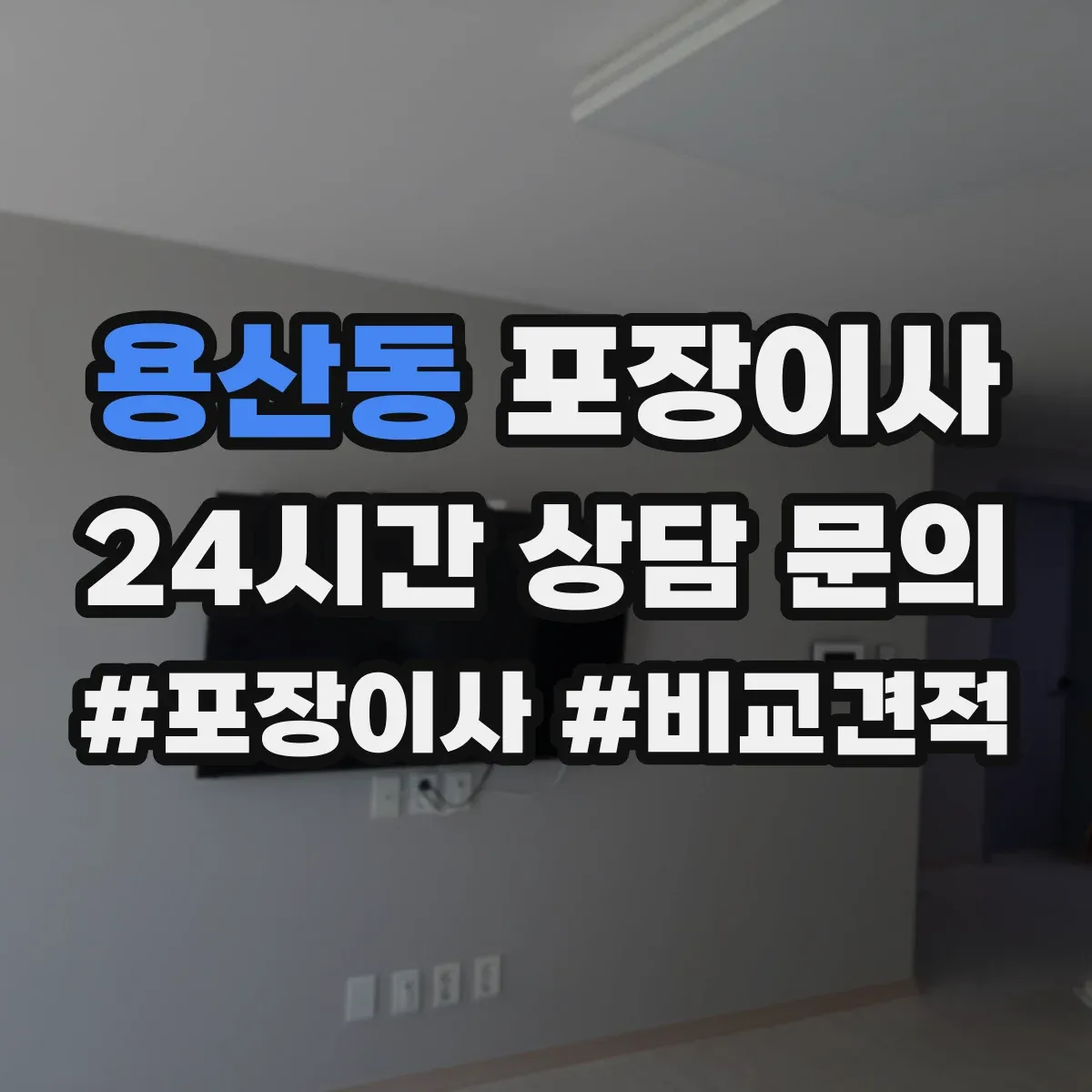 용산동 포장이사
