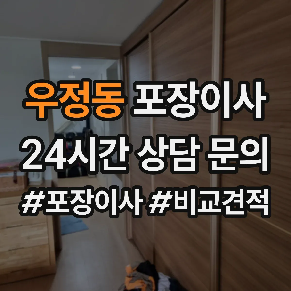 우정동 포장이사