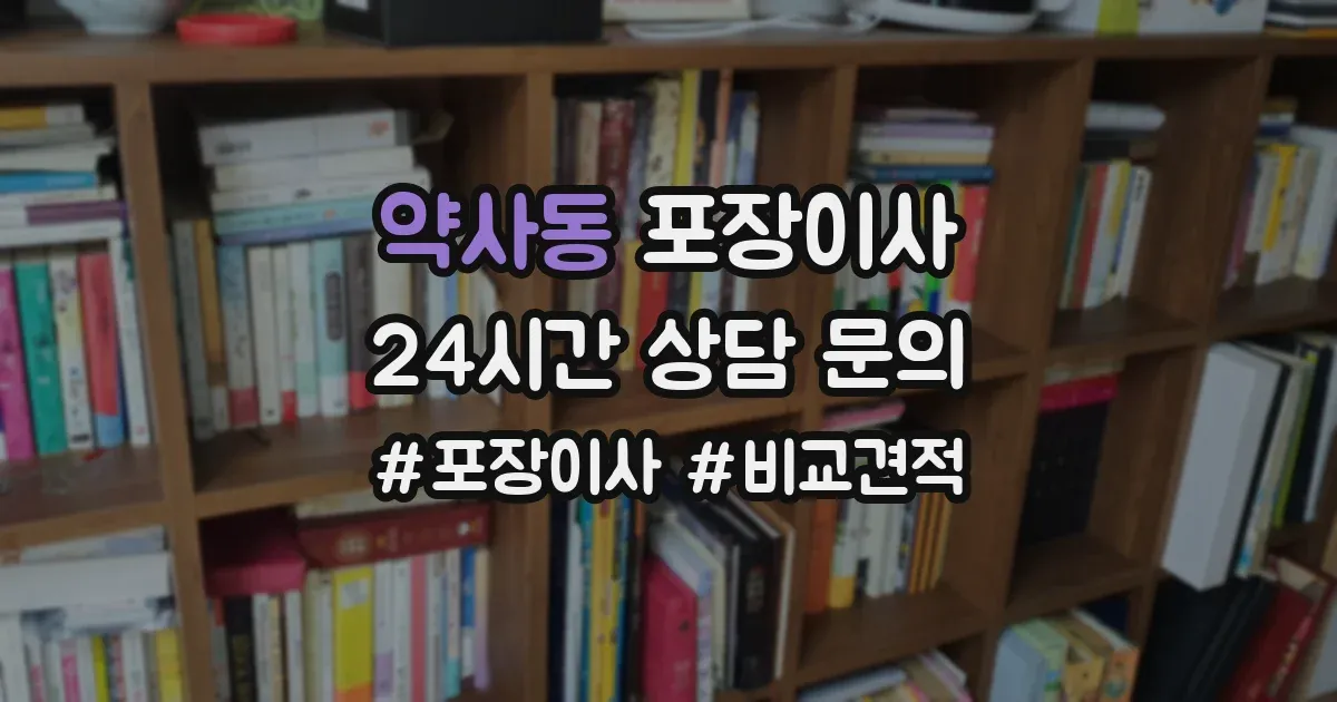 약사동 포장이사