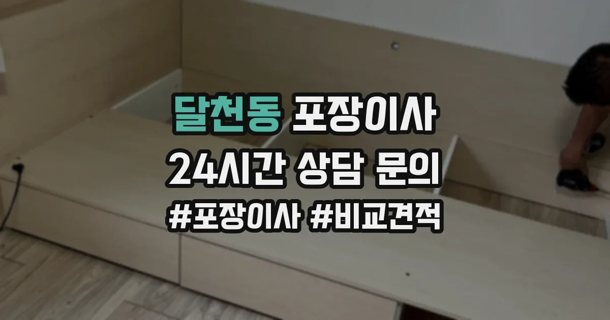 달천동 포장이사