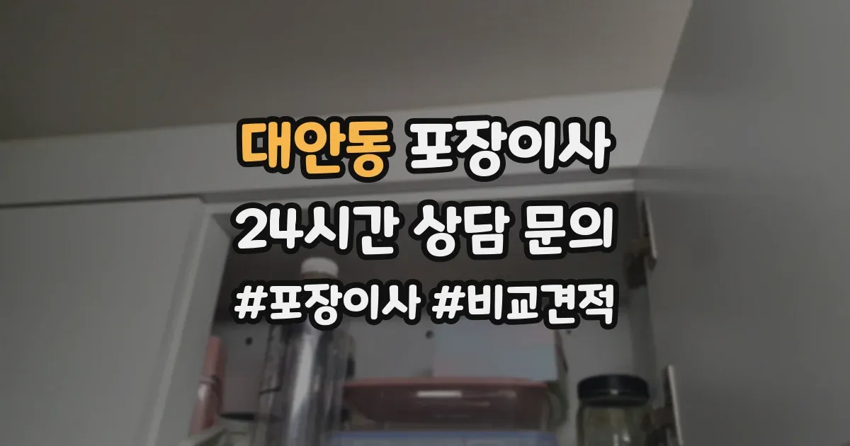 대안동 포장이사