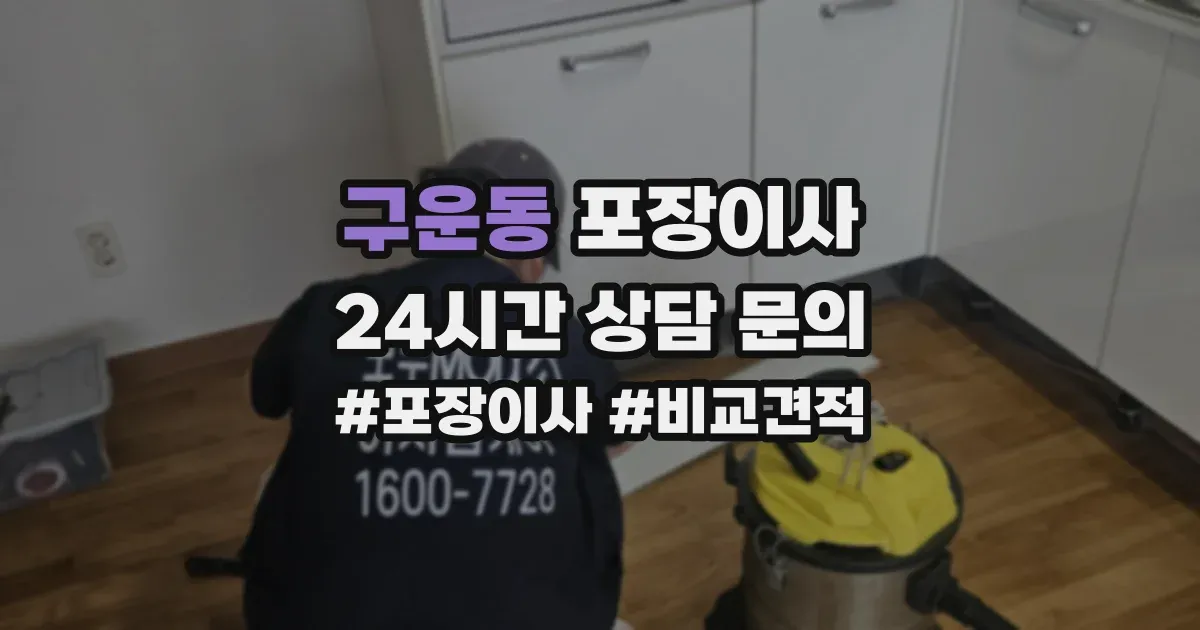 구운동 포장이사