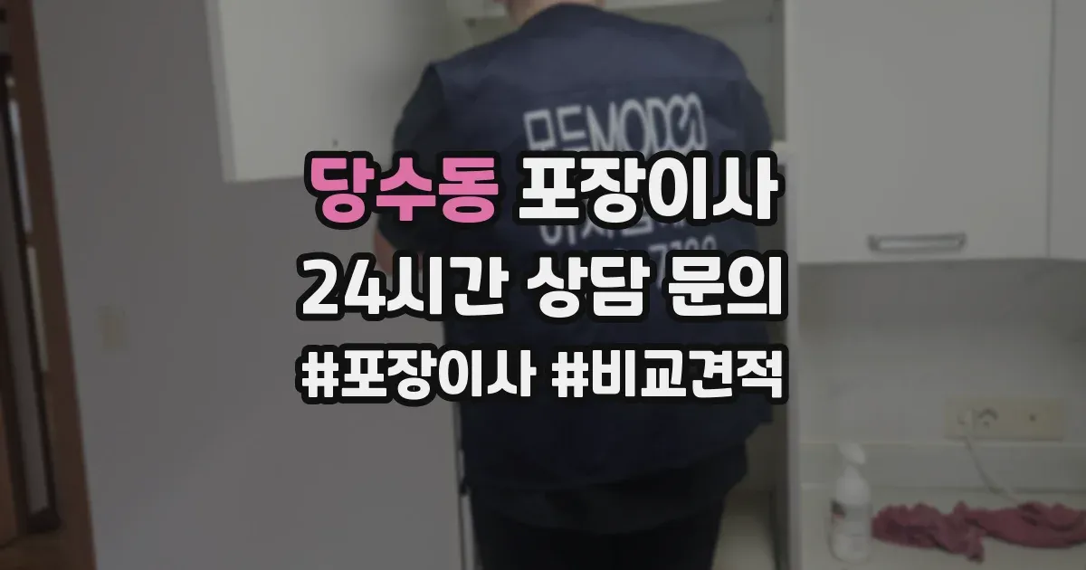 당수동 포장이사